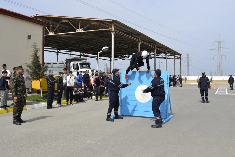 “Gənc xilasedici və yanğınsöndürən” yarışlarının zona birinciliyi keçirilib