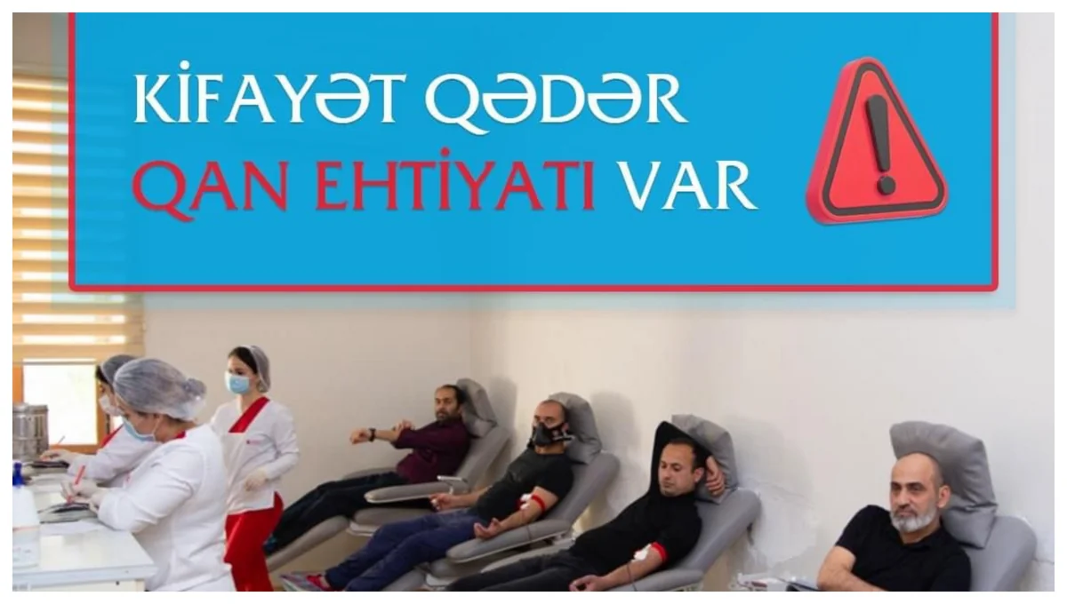 Mərkəzi Qan Bankında və bölmələrində qan ehtiyatları kifayət qədər var - RƏSMİ