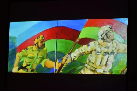 Zəfər Gününə həsr edilmiş “Döyüşən rəssamlar” adlı tədbir keçirilib 