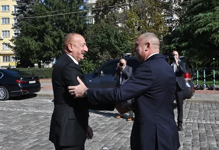 Sofiyada Prezident İlham Əliyevin rəsmi qarşılanma mərasimi olub