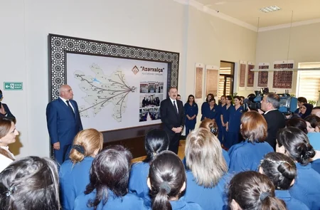 President Ilham Aliyev attended opening of Gabala branch of Azerkhalcha OJSC