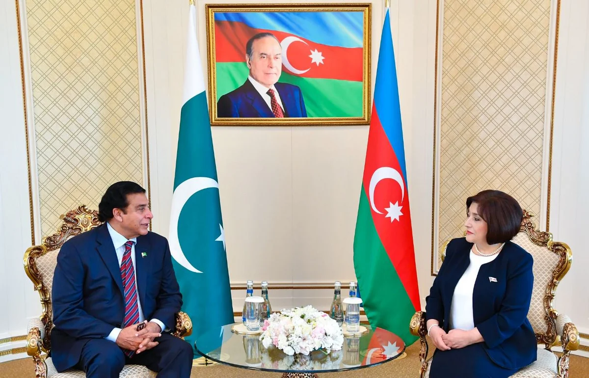 Azərbaycan və Pakistan parlament sədrlərinin görüşü olub