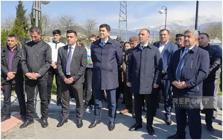 Şəkidə Aprel döyüşləri şəhidinin xatirəsi anılıb