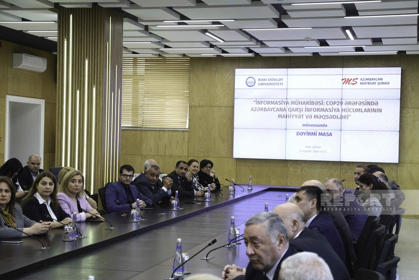 Information attacks against Azerbaijan ahead of COP29 discussed in Baku
