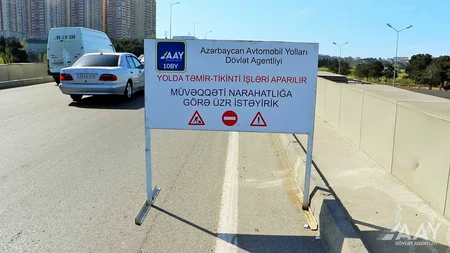 Bakı Dairəvi avtomobil yolunun bir hissəsində təmir işləri aparılıb