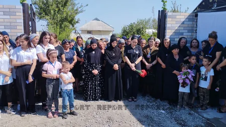 Vətən müharibəsi şəhidinin xatirəsinə inşa edilən bulağın açılışı olub