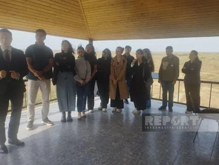 Şirvan Milli Parkında ceyranların müşahidə məntəqəsi istifadəyə verilib