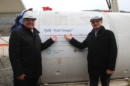 Albaniyada TAP üzrə mikrotunelin inşasına başlanılıb