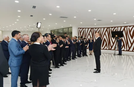 Prezident Abşeron Olimpiya İdman Kompleksinin açılışında iştirak edib