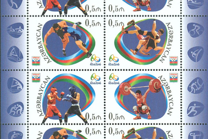 ​Azərbaycan Rio-2016-ya həsr edilmiş poçt markaları dövriyyəyə buraxıb