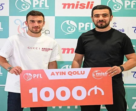Azərbaycan Premyer Liqasında may ayının ən yaxşı qolunun müəllifi mükafatlandırılıb - VİDEO