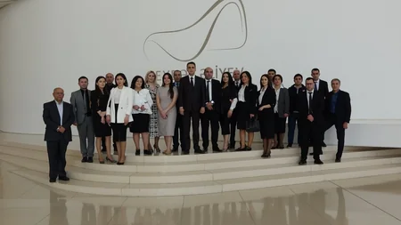 FHN-in Əsaslı Tikinti İdarəsinin əməkdaşları Heydər Əliyev Mərkəzində olublar
