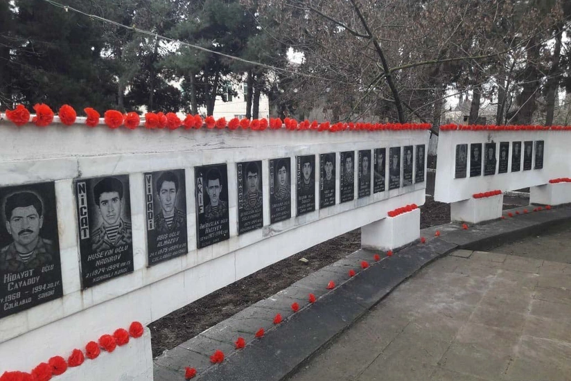 Cəlilabadda 20 Yanvar faciəsinin 30-cu ildönümü ehtiramla anılıb - VİDEO