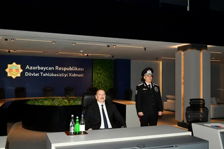 Prezident İlham Əliyev DTX-nin yeni inzibati binalarının açılışında iştirak edib