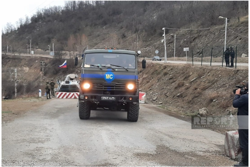 По дороге Ханкенди-Лачын беспрепятственно проехал 101 автомобиль миротворцев