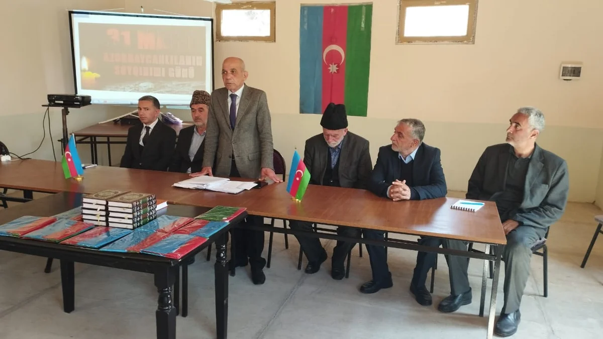 Göyçayda 31 Mart Azərbaycanlıların Soyqırımı Günü ilə əlaqədar tədbir keçirilib