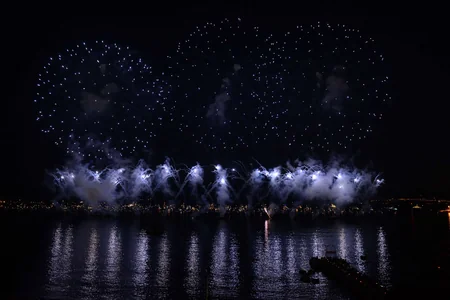 Video demonstrating fireworks during the days of Azerbaijani Culture in Cannes revealed