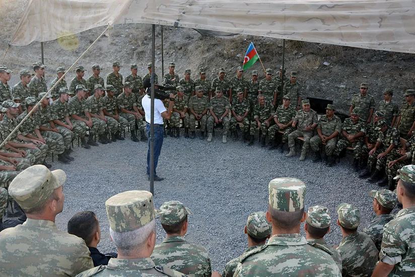 Qarabağ müharibəsinin bir qrup veteranı Tərtərdə döyüş növbəsində dayanıblar