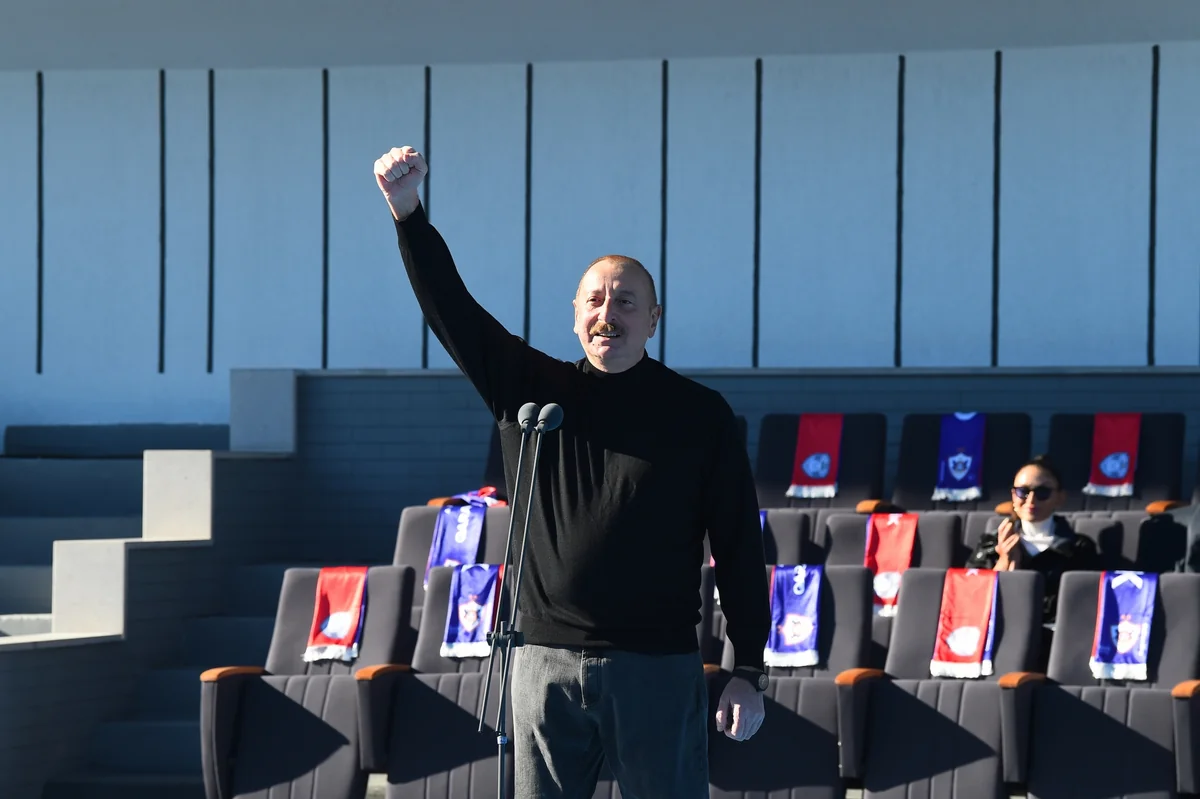Prezident İlham Əliyev Xankəndi stadionunda çıxış edib - YENİLƏNİB-5