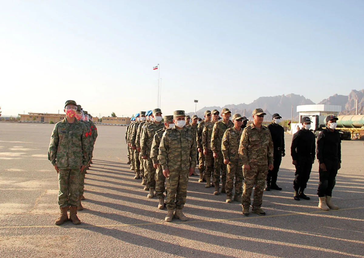 Azerbaijani servicemen taking part in Sniper Frontier contest in Iran