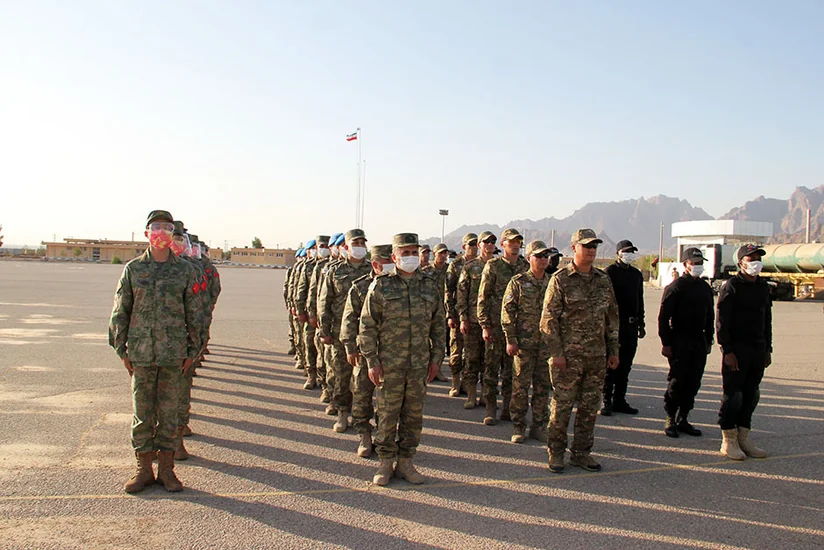 Azerbaijani servicemen taking part in Sniper Frontier contest in Iran