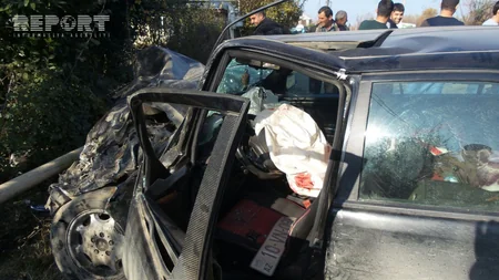 Lənkəranda ölümlə nəticələnən yol qəzası baş verib - FOTO