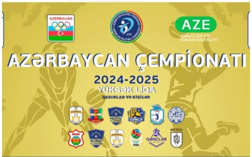 Voleybol üzrə Azərbaycan Yüksək Liqasında 2024/2025 mövsümünün başlayacağı tarix müəyyənləşib