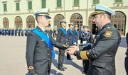 Navy Dirk gifted to Italian officer on behalf of Azerbaijan Naval Forces Commander
