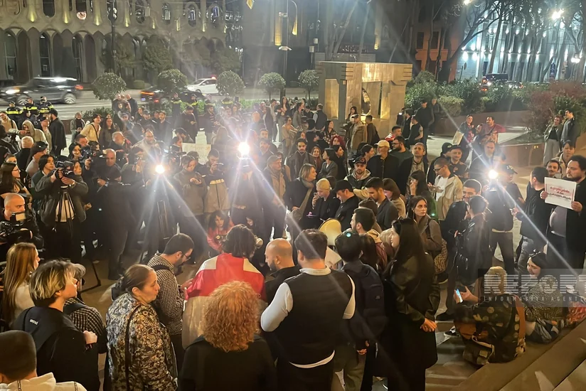 Gürcüstanda “Xarici agentlər haqqında” qanuna qarşı etiraz aksiyası başlayıb