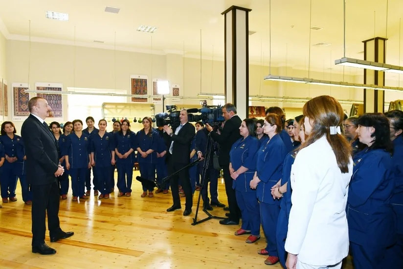 President Ilham Aliyev attended opening of Gabala branch of Azerkhalcha OJSC