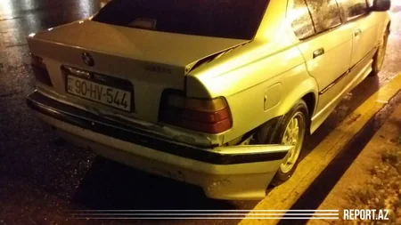 Bakıda BMW markalı avtomobillər toqquşdu
