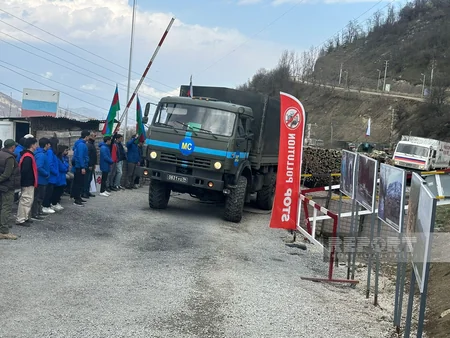 По дороге Ханкенди-Лачын беспрепятственно проехал 91 автомобиль миротворцев