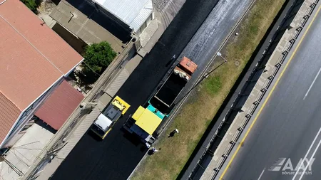 Bakının Asif Əsədullayev küçəsi təmir olunur