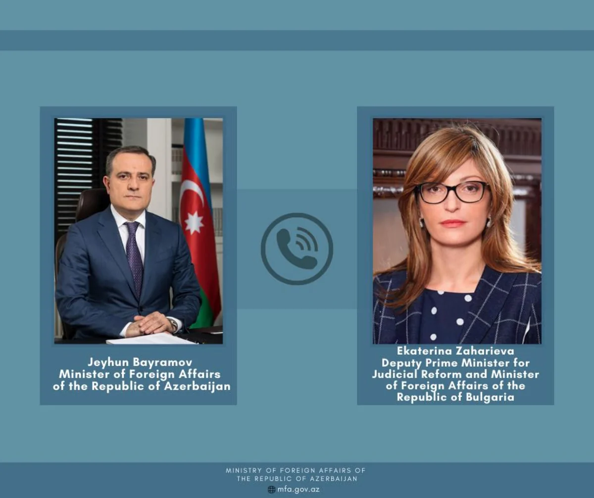 Ceyhun Bayramov bolqar həmkarı ilə telefonla danışıb