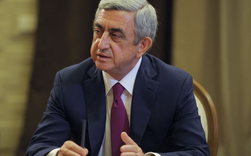 Ermənistan prezidenti Rusiyaya işgüzar səfərə yollanıb