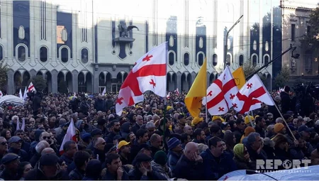 На акции протеста в Тбилиси присутствовали 5,5 тысяч человек - ОБНОВЛЕНО - ФОТО