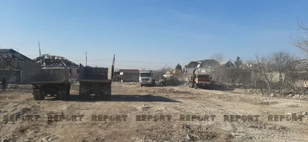 Gəncədə raket hücumu nəticəsində dağılan evlərin inşasına başlanıldı