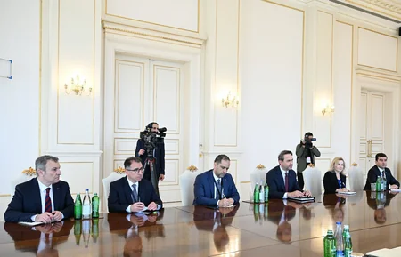 President Ilham Aliyev receives Turkish Minister of Energy and Natural Resources