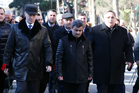 Коллектив Федерации дзюдо Азербайджана посетил могилу Гейдара Алиева