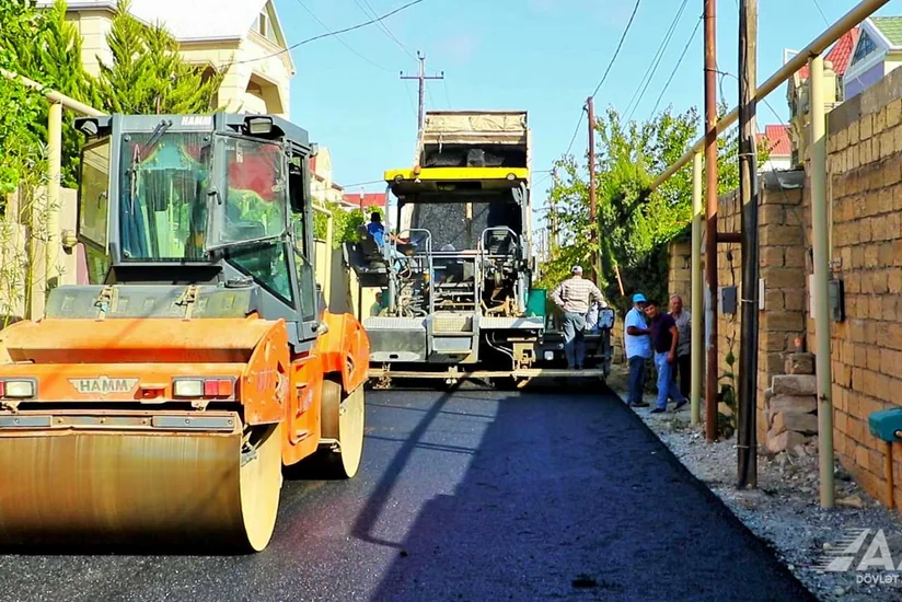 Bakının Zəngəzur küçəsi təmir edilir