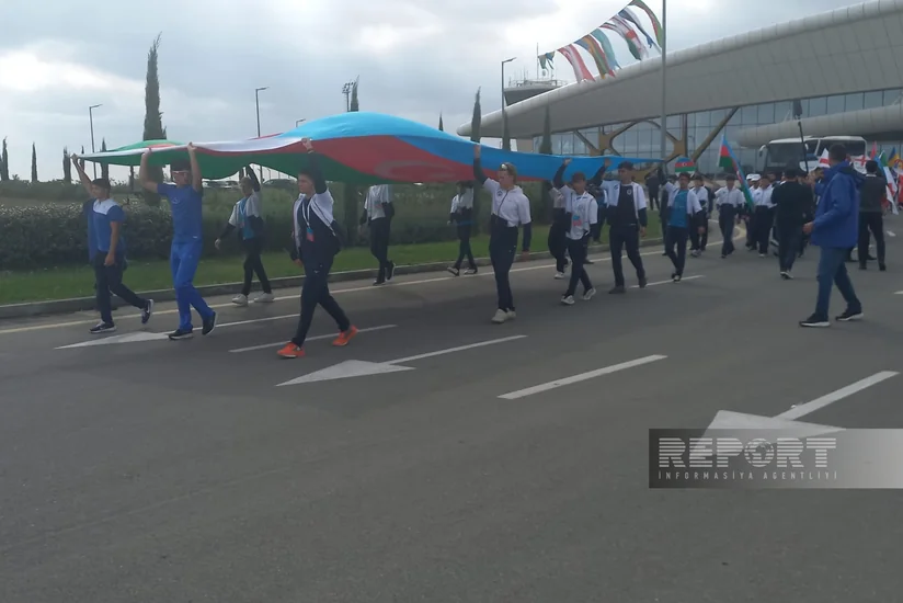 В Физули прошел парад команд, участвующих в турнире Мингячевирская регата-2024