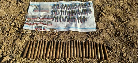 В прифронтовых районах обнаружены неразорвавшиеся армянские боеприпасы