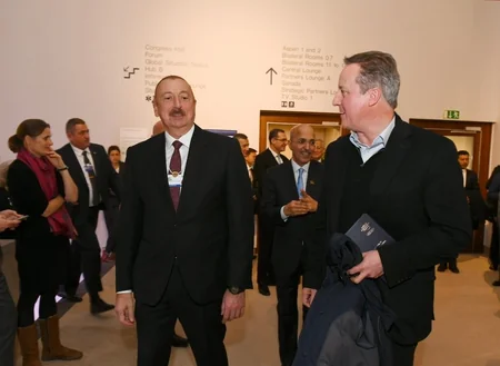 President Ilham Aliyev met with Swiss President Simonetta Sommaruga in Davos