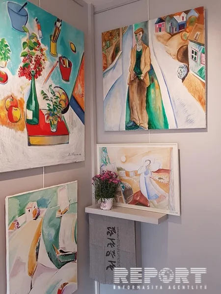 Works by Azerbaijani artists exhibited at Paris art gallery - PHOTO