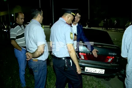 Gəncədə zəncirvari qəzada biri hərbçi olmaqla beş nəfər xəsarət alıb