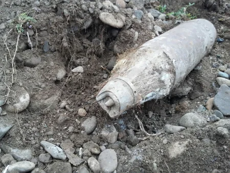 Ağstafada bir ədəd top mərmisi aşkar edilib