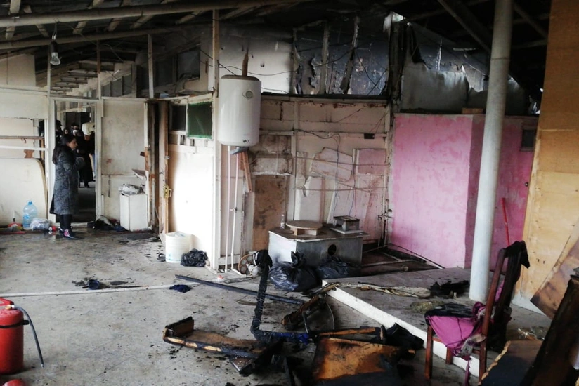 Sumqayıtda məcburi köçkünlərin məskunlaşdığı binada yanğın olub, ölən var