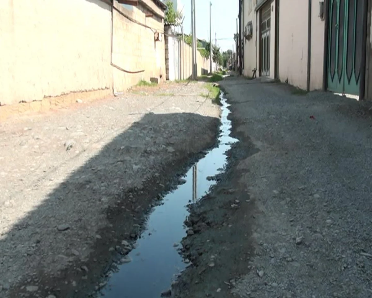 Kürdəmirin mərkəzində antisanitariya: sakinlər kanalizasiya probleminin həllini gözləyir - REPORTAJ