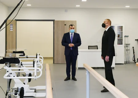 İlham Əliyev Şağan Reabilitasiya Pansionatının açılışında iştirak edib