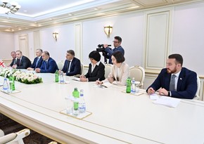 Sahibə Qafarova Gürcüstan parlamentinin nümayəndə heyəti ilə görüşüb